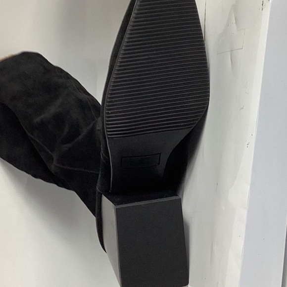 Aqua College Women’s Black Waterproof Tori Square toe Stacked Heel Zip-up - Picture 4 of 8